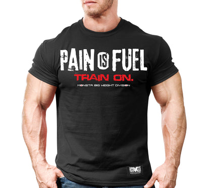 SALE:  Pain is Fuel-Train on.-62: WT-RD