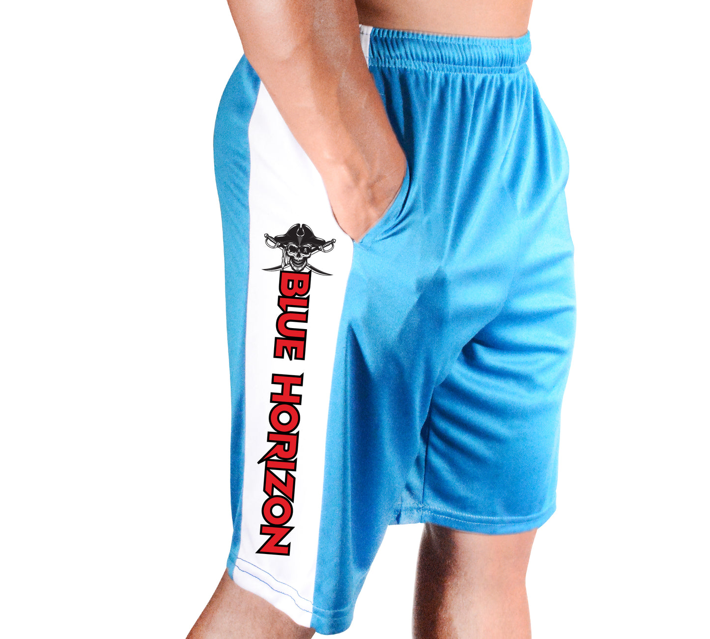 Blue Horizon - Side Panel Poly Shorts