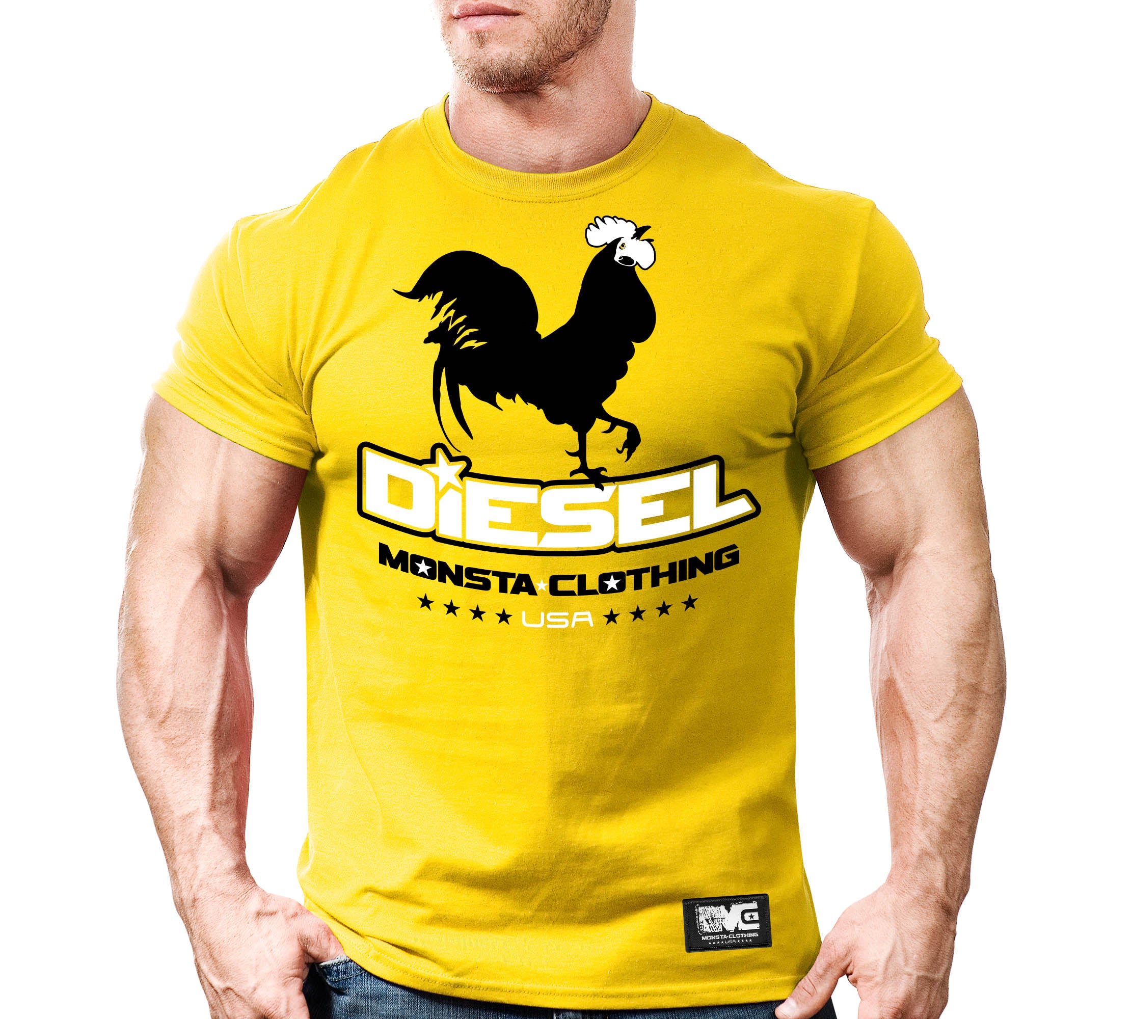 Cock Diesel-206: WT-BK – Monsta Clothing