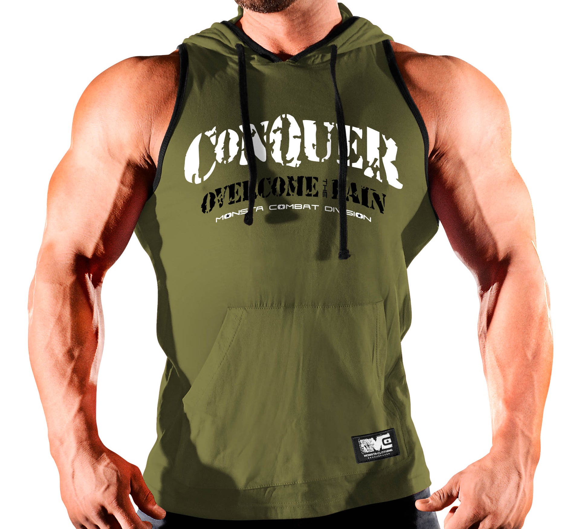 Buy nine bull Men's Workout Hooded Tank Tops Sleeveless Gym Hoodies  Bodybuilding Muscle Sleeveless T-Shirts at
